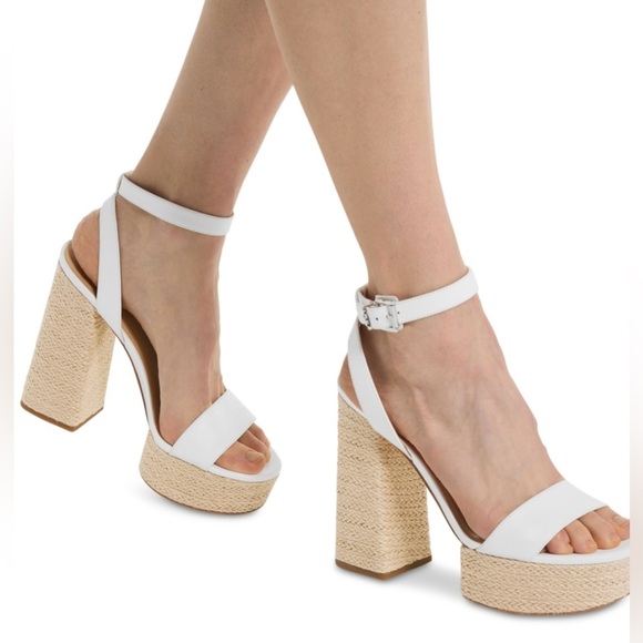 Michael Kors Women's Ashton Platform Heeled Sandal Sz 9.5 - Picture 1 of 10